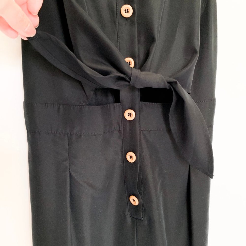 A Loves A Black Button Down Jumpsuit - Picture 6 of 10